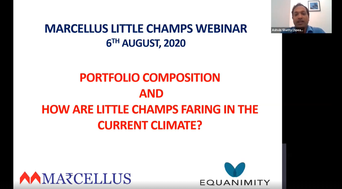 Marcellus Little Champs Portfolio Webinar On Portfolio Composition & How Are Faring In The Current Climate?