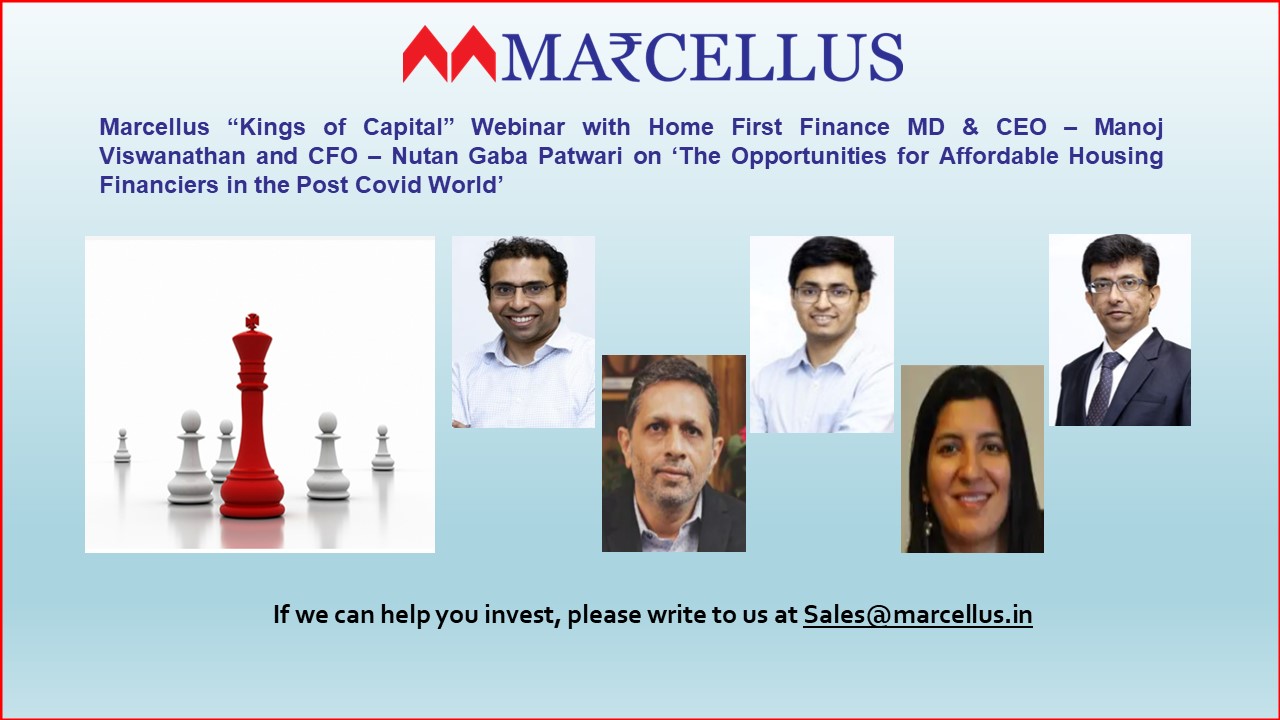 Marcellus Kings of Capital Portfolio Webinar with MD & CEO Manoj Vishwanathan & CFO Nutan Gaba Patwari on 